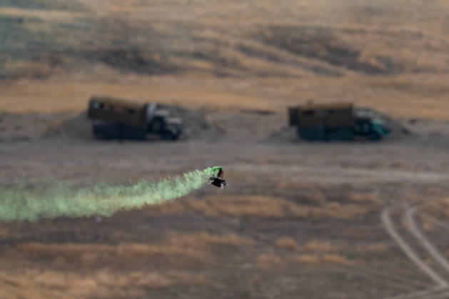 Turkish Armed Forces Fire Free-2026 military exercise held in Ankara ANKARA, TURKIYE - OCTOBER 13: Turkish armed forces hold the Fire Free-2026 military exercise at the General Nahit Senoglu Firing and Exercise Area in Polatli district, Ankara, Turkiye, on October 13, 2026. Organized to demonstrate the combat readiness and firepower of the Turkish Armed Forces, the comprehensive drill featured live-fire maneuvers utilizing an array of domestically engineered weapons and defense systems. F-16 fighting falcon and ATAK attack helicopters executed precision firing runs during drill. Arman Onal Anadolu Ankara Turkey. Editorial use only. Please get in touch for any other usage. Copyright: x2026xAnadoluxArmanxOnalx