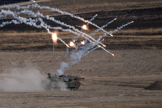 Turkish Armed Forces Fire Free-2026 military exercise held in Ankara ANKARA, TURKIYE - OCTOBER 13: Turkish armed forces hold the Fire Free-2026 military exercise at the General Nahit Senoglu Firing and Exercise Area in Polatli district, Ankara, Turkiye, on October 13, 2026. Organized to demonstrate the combat readiness and firepower of the Turkish Armed Forces, the comprehensive drill featured live-fire maneuvers utilizing an array of domestically engineered weapons and defense systems. F-16 fighting falcon and ATAK attack helicopters executed precision firing runs during drill. Arman Onal Anadolu Ankara Turkey. Editorial use only. Please get in touch for any other usage. Copyright: x2026xAnadoluxArmanxOnalx