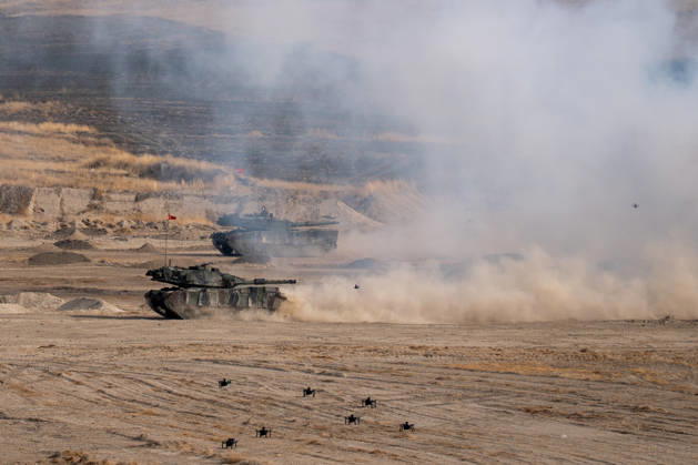Turkish Armed Forces Fire Free-2026 military exercise held in Ankara ANKARA, TURKIYE - OCTOBER 13: Turkish armed forces hold the Fire Free-2026 military exercise at the General Nahit Senoglu Firing and Exercise Area in Polatli district, Ankara, Turkiye, on October 13, 2026. Organized to demonstrate the combat readiness and firepower of the Turkish Armed Forces, the comprehensive drill featured live-fire maneuvers utilizing an array of domestically engineered weapons and defense systems. F-16 fighting falcon and ATAK attack helicopters executed precision firing runs during drill. Arman Onal Anadolu Ankara Turkey. Editorial use only. Please get in touch for any other usage. Copyright: x2026xAnadoluxArmanxOnalx