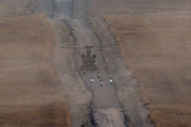 Turkish Armed Forces Fire Free-2026 military exercise held in Ankara ANKARA, TURKIYE - OCTOBER 13: Turkish armed forces hold the Fire Free-2026 military exercise at the General Nahit Senoglu Firing and Exercise Area in Polatli district, Ankara, Turkiye, on October 13, 2026. Organized to demonstrate the combat readiness and firepower of the Turkish Armed Forces, the comprehensive drill featured live-fire maneuvers utilizing an array of domestically engineered weapons and defense systems. F-16 fighting falcon and ATAK attack helicopters executed precision firing runs during drill. Arman Onal Anadolu Ankara Turkey. Editorial use only. Please get in touch for any other usage.  Copyright: x2026xAnadoluxArmanxOnalx