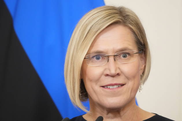 October 13, 2026, Riga, Vidzeme Region, Latvia: Estonian President ULLE MADISE attends press conference during her visit to Latvia Riga Latvia  - ZUMAk193 20261013_zip_k193_012 Copyright: xIntsxKalninsx