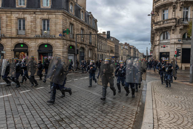 October 13, 2026, Bordeaux, Nouvelle-Aquitaine, France: High school students are protesting all over France, particularly here in Bordeaux. Their grievances are as follows: a shortage of staff, overcrowded class schedules, dilapidated infrastructure, a stressful college counseling process (career guidance), and deteriorating learning conditions. Bordeaux France - ZUMAh207 20261013_zip_h207_084 Copyright: xFabricexHebertx