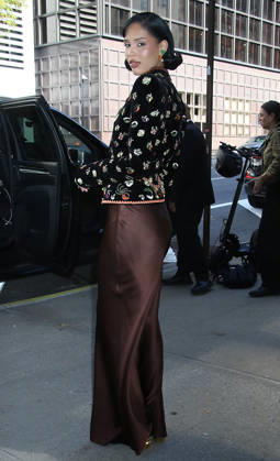 NEW YORK, NY- OCTOBER 13: Nara Smith seen at The Drew Barrymore Show on October 13, 2026 in New York City. Copyright: xRWx