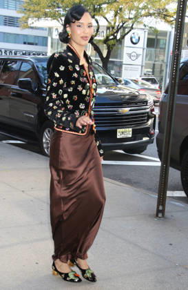 NEW YORK, NY- OCTOBER 13: Nara Smith seen at The Drew Barrymore Show on October 13, 2026 in New York City. Copyright: xRWx