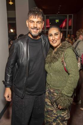 ABB NOANGELS members Nevio Passaro and Senna Guemmour attended the exclusive preview of the ARD documentary *NO ANGELS: DAS SIND WIR* at the Colosseum Berlin on October 13, 2026, in Berlin, Germany