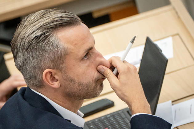 Ulrich Siegmund, AfD member of the state parliament, during the debate at the October 2026 II special session of the state parliament, convened at the request of the AfD and BSW on the topic of establishing peace in Ukraine, Magdeburg, Saxony-Anhalt, Germany, State Parliament
