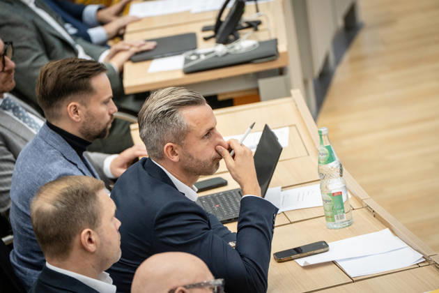 Ulrich Siegmund, AfD member of the state parliament, during the debate at the October 2026 II special session of the state parliament, convened at the request of the AfD and BSW on the topic of establishing peace in Ukraine, Magdeburg, Saxony-Anhalt, Germany, State Parliament