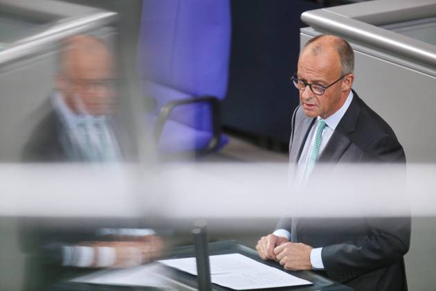 Berlin, Germany, October 14, 2026 German Bundestag 101st Session of the Bundestag Chancellor Friedrich Merz (CDU) delivering a government statement Copyright: xdtsxNachrichtenagenturx dts_138752