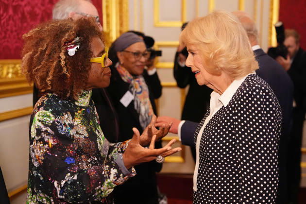 Commonwealth Diaspora reception Queen Camilla speaking to Errollyn Wallen, Master of The King s Music, during a reception at St. James s Palace in London, to celebrate the Commonwealth Diaspora, ahead of the Commonwealth Heads of Government Meeting in Antigua and Barbuda. Picture date: Wednesday October 14, 2026., Credit:Jonathan Brady PA ROTA - B68 Avalon UK, London  Copyright: xJonathanxBradyx xPAxROTAx-xB68x xAvalonx 1143359919
