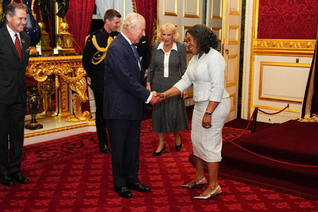 Commonwealth Diaspora reception King Charles III and Queen Camilla speaking to Shirley Botchwey, Commonwealth Secretary-General, during a reception at St. James s Palace in London, to celebrate the Commonwealth Diaspora, ahead of the Commonwealth Heads of Government Meeting in Antigua and Barbuda. Picture date: Wednesday October 14, 2026., Credit:Aaron Chown PA ROTA - B68 Avalon UK, London  Copyright: xAaronxChownx xPAxROTAx-xB68x xAvalonx 1143360099