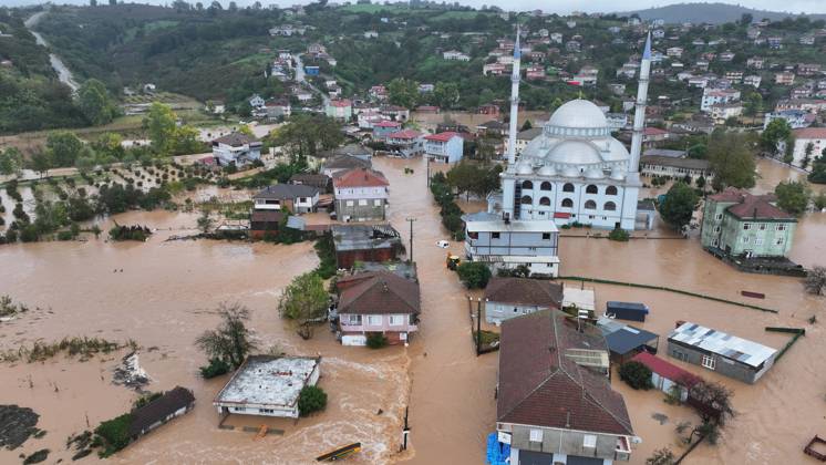 Heavy rain causes flooding in Turkiye s Sakarya SAKARYA, TURKIYE - OCTOBER 15: An aerial view of flooded homes and businesses in the Daricayiri neighborhood of Karasu district in Sakarya, Turkiye, following heavy rainfall that has continued since the previous evening, on October 15, 2026. The neighborhood entrance is closed to traffic due to flooding. Ibrahim Yozoglu Anadolu Sakarya Turkey. Editorial use only. Please get in touch for any other usage.  Copyright: x2026xAnadoluxIbrahimxYozoglux