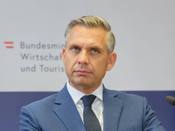 October 15, 2026: Press Conference at the BMLUK Federal Minister of Economy, Energy, and Tourism Wolfgang Hattmannsdorfer (ÖVP) on October 15, 2026, at the press conference on the federal government’s 2027 Renovation Initiative at the Federal Ministry of Agriculture and Forestry, Climate and Environmental Protection, Regions, and Water Management in Vienna, Vienna, Austria