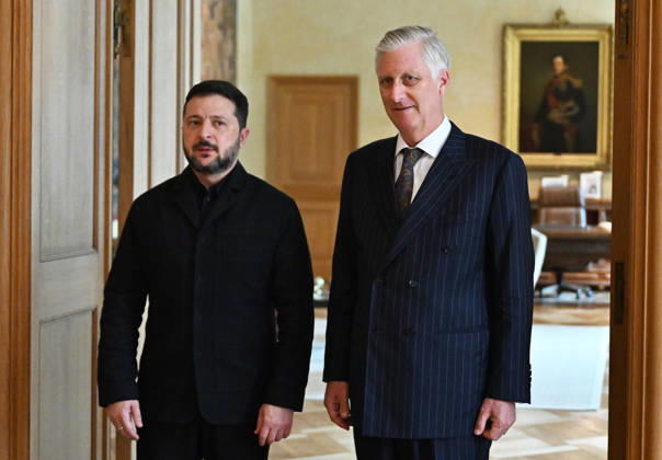 Belgian King Philippe meets with Ukrainian President Zelenskyy in Brussels BRUSSELS, BELGIUM - OCTOBER 15: Belgian King Philippe meets with Ukrainian President Volodymyr Zelenskyy at the Royal Palace in Brussels, Belgium on October 15,2026. Dursun Aydemir Anadolu Brussels Belgium. Editorial use only. Please get in touch for any other usage.  Copyright: x2026xAnadoluxDursunxAydemirx