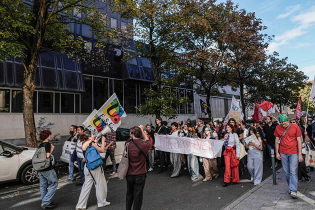 Student protests continue in Nancy NANCY, FRANCE - OCTOBER 15: Students march through the city center during a public demonstration in Nancy, France, on October 15, 2026. Students took to the streets to voice their demands regarding education and youth policies as part of ongoing mobilizations. Muhammed Said Tako Anadolu Nancy France. Editorial use only. Please get in touch for any other usage.  Copyright: x2026xAnadoluxMuhammedxSaidxTakox