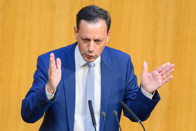 Vienna, October 15, 2026—103rd Session of the National Council: Urgent inquiry by the FPÖ combined with a motion of no confidence against the entire government. PHOTO: ÖVP Caucus Leader Ernst Gödl. 103rd Session of the National Council, Nationalrat, National Council session, parliamentary session, parliament, plenary session 103rd Session of the National Council