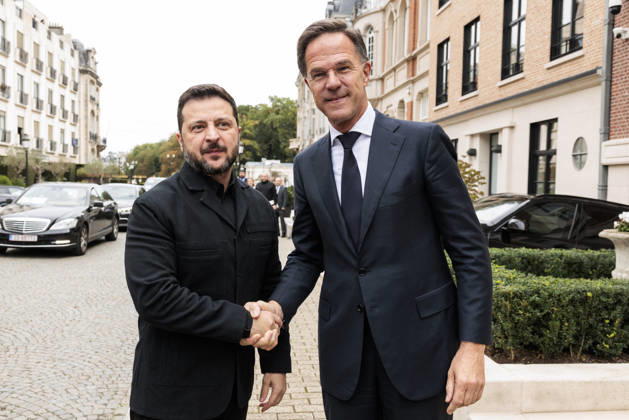 NATO Secretary General Mark Rutte meets with Ukrainian President Volodymyr Zelenskyy at the NATO Secretary General s Residence in Brussels, Belgium, on October 15, 2026. NATO via Bestimage, Brussels, Belgium  Copyright: xNATOxviaxBestimagexNATOxviaxBestimagex