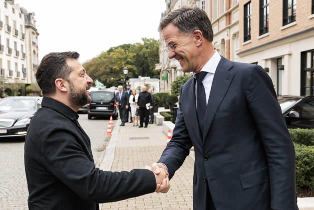 NATO Secretary General Mark Rutte meets with Ukrainian President Volodymyr Zelenskyy at the NATO Secretary General s Residence in Brussels, Belgium, on October 15, 2026. NATO via Bestimage, Brussels, Belgium  Copyright: xNATOxviaxBestimagexNATOxviaxBestimagex