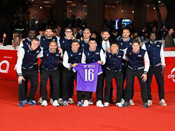 IPA89726220 - Rome, 2026 Film Festival Night 3 Red Carpet for the film Radici. Pictured: the Ostiamare Lido Calcio soccer team  Copyright: xMaurizioxD Avanzox xPoolxRomaxFilmxFestx2026x IPA89726220