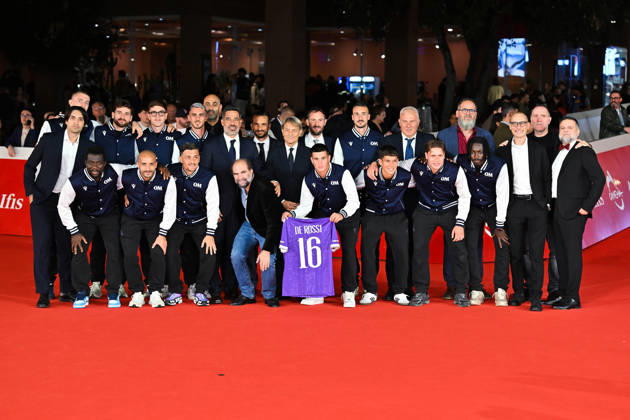 IPA89726226 - Rome, 2026 Film Festival Night 3 Red Carpet for the film Radici. Pictured: SQUADRA Ostiamare Lido Calcio soccer team  Copyright: xMaurizioxD Avanzox xPoolxRomaxFilmxFestx2026x IPA89726226