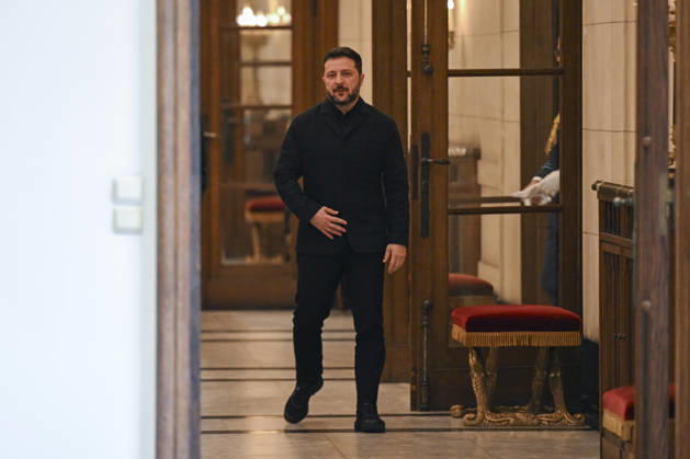 King Philippe - President Zelensky Brussels, 15 10 2026 : King Philippe receives Ukrainian President Zelensky at the Royal Palace in Brussels. Credit : Peter De Smedt CC . Brussels Belgium  Copyright: xContentxCurationx PeterxDexSmedtx xCCx
