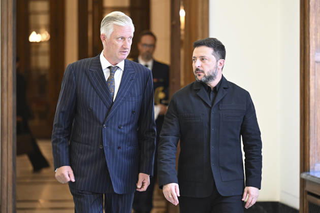 King Philippe - President Zelensky Brussels, 15 10 2026 : King Philippe receives Ukrainian President Zelensky at the Royal Palace in Brussels. Credit : Peter De Smedt CC . Brussels Belgium  Copyright: xContentxCurationx PeterxDexSmedtx xCCx