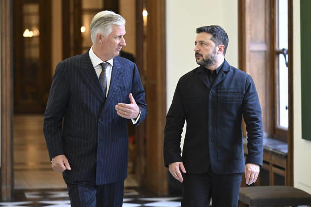 King Philippe - President Zelensky Brussels, 15 10 2026 : King Philippe receives Ukrainian President Zelensky at the Royal Palace in Brussels. Credit : Peter De Smedt CC . Brussels Belgium  Copyright: xContentxCurationx PeterxDexSmedtx xCCx