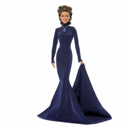 Céline Dion gets her own Barbie doll based on her 1998 Oscars look Céline Dion gets her own Barbie doll based on her 1998 Oscars look., , Toymaker Mattel has announced the legendary Canadian singer is being honored with a Barbie Signature doll., , Céline’s doll wears a long-sleeve navy-blue gown and a necklace inspired by the blue heart-shaped diamond necklace, capturing her look as My Heart Will Go On from movie blockbuster Titanic won Best Original Song at the 1998 Academy Awards., , Céline said: It is a true honor to join the Barbie legacy with a doll inspired by one of the most meaningful moments of my career., , I hope this doll inspires everyone to express themselves with confidence, follow their dreams and believe in the power of  Copyright: xThexMegaxAgencyxMattelxInc Megax
