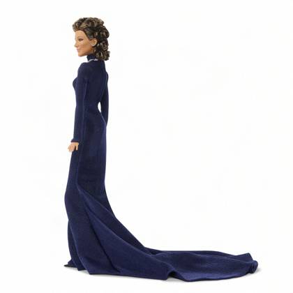 Céline Dion gets her own Barbie doll based on her 1998 Oscars look Céline Dion gets her own Barbie doll based on her 1998 Oscars look., , Toymaker Mattel has announced the legendary Canadian singer is being honored with a Barbie Signature doll., , Céline’s doll wears a long-sleeve navy-blue gown and a necklace inspired by the blue heart-shaped diamond necklace, capturing her look as My Heart Will Go On from movie blockbuster Titanic won Best Original Song at the 1998 Academy Awards., , Céline said: It is a true honor to join the Barbie legacy with a doll inspired by one of the most meaningful moments of my career., , I hope this doll inspires everyone to express themselves with confidence, follow their dreams and believe in the power of  Copyright: xThexMegaxAgencyxMattelxInc Megax