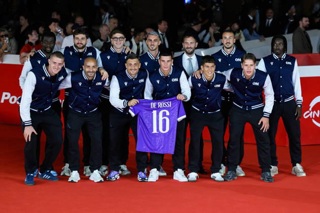 News - Rome Film Fest 2026 - DAY 2 AS Ostiamare Lido Calcio football team attends the Radici red carpet during the 21th Rome Film Festival at Auditorium Parco Della Musica on October 15, 2026 in Rome, Italy. Roma Auditorium Parco della Musica Italy Copyright: xDomenicoxCippitellix xLiveMediax LPN_2744989