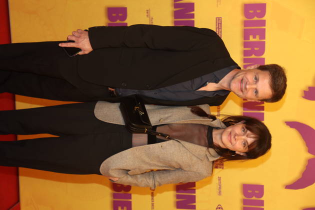 Benjamin Herrmann and Caroline Rosales at the premiere of the documentary *Biermann* at Kino International in Berlin, October 15, 2026 Copyright: xAgenturxMatthiasxWehnertx xM.xGränzdörferx