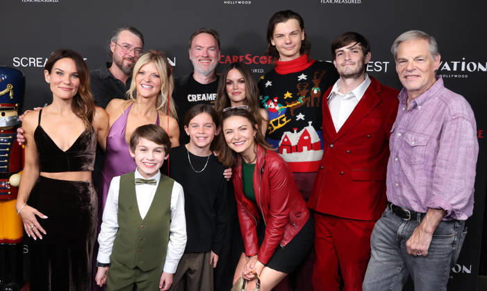 Screamfest LA Closing Night: Christmas at the Kringles premiere at TCL Chinese 6 Theatres Featuring: Olivia Allen, Zack Imbrogno, Arden Myrin, Kevin Lewis, Elliott Egler, Rachel Bilson, Zeke Jones, Andrew Ortenberg, Tom Worley, Jack Jewkes, Quinn Schreiner Where: Los Angeles, California, United States When: 15 Oct 2026 Credit: Faye s Vision Cover Images EDITORIAL USE ONLY. NOT FOR USE BY NEWSPAPERS BASED IN THE UK. Copyright: xx coverimg56090485