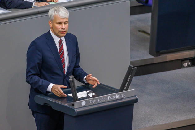 Bundestag Steffen Bilger, Federal Minister of Transportation, at the German Bundestag on October 16, 2026, in Berlin, Berlin, Germany, Bundestag