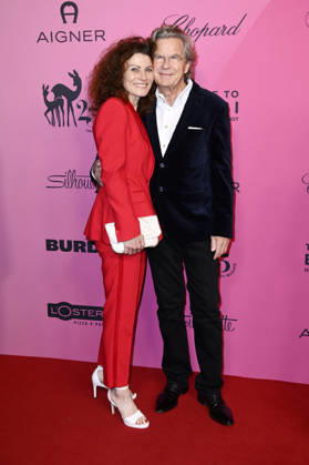 Andrea Bury and Florian Langenscheidt at the 2026 Tribute to Bambi at Fotografiska Berlin, Berlin, October 15, 2026 Foto:xN.xKubelkax xFuturexImagex bambi_6073