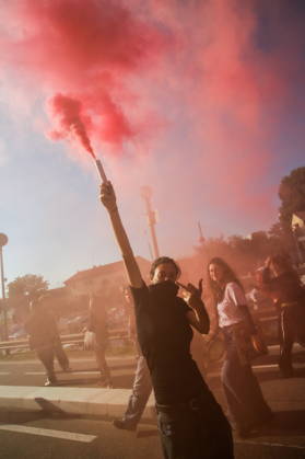 October 16, 2026, Master, Rome, Italy: High school students are participating in the march organized by the Coordination of High School Students to denounce the lack of resources in public schools, staff insecurity, the cost of books and transportation, and the critical issues facing the school system. The demonstration is part of the national student mobilization. Mestre, October 16, 2026 Master Italy  - ZUMAa289 20261016_zia_a289_018 Copyright: xMircoxToniolox xAgfx