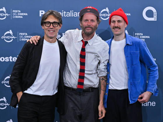 IPA89760911 - Roma Cinema Fest 2026. Day 4 Photocall for the film LORENZO THE INCREDIBLE ADVENTURE OF JOVANOTTI In the photo: Dario Zonta, Jovanotti (Lorenzo Cherubini), Carlo Zoratti  Copyright: xMaurizioxD Avanzox xPoolxRomaxFilmxFestx2026x IPA89760911