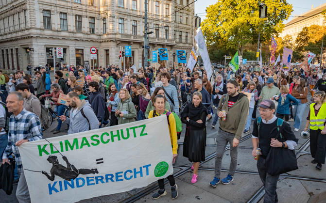 October 16, 2026 Fridays For Future Climate Strike Announcing Climate Action Isn’t Enough—Without Climate Action, Everything Is Nothing Participants in the Fridays For Future climate strike, under the slogan Announcing Climate Action Isn’t Enough—Without Climate Action, Everything Is Nothing, gathered on Prater Hauptallee near Praterst