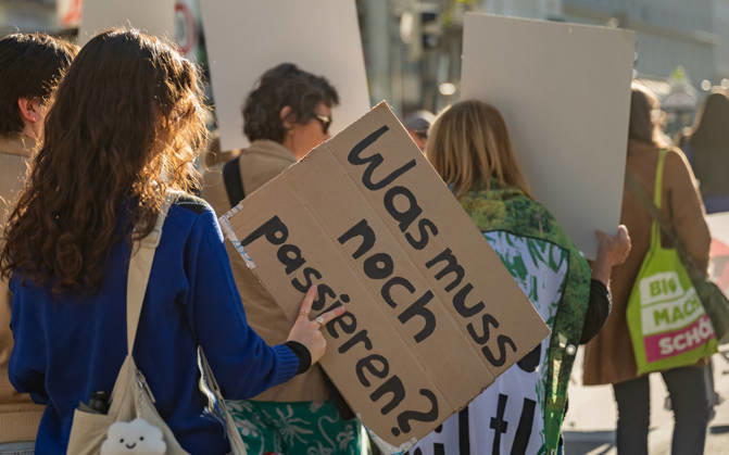October 16, 2026 Fridays For Future Climate Strike: Announcing Climate Action Isn’t Enough—Without Climate Action, Everything Is Nothing Participants in the Fridays For Future climate strike, under the slogan Announcing Climate Action Isn’t Enough—Without Climate Action, Everything Is Nothing, gathered on Prater Hauptallee near Praters