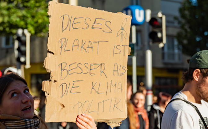 October 16, 2026 Fridays For Future Climate Strike: Announcing Climate Action Isn’t Enough—Without Climate Action, Everything Is Nothing Participants in the Fridays For Future climate strike, under the slogan Announcing Climate Action Isn’t Enough—Without Climate Action, Everything Is Nothing, gathered on Prater Hauptallee near Praters