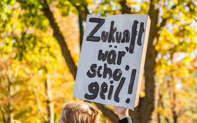 October 16, 2026 Fridays For Future Climate Strike Announcing Climate Action Isn’t Enough—Without Climate Action, Everything Is Nothing Participants in the Fridays For Future climate strike, under the slogan Announcing Climate Action Isn’t Enough—Without Climate Action, Everything Is Nothing, gathered on Prater Hauptallee near Praterst