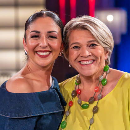 Cologne Get-Together on October 16, 2026. Pictured: Lea Linster, a top chef and restaurateur from Luxembourg as well as a cookbook author, pictured to the right of Tülin Sezgin. The former civil servant from Berlin knows how to captivate audiences as Conny from the Block and an Amtsfluencer. As always, Susan Link and Micky