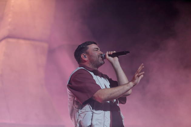Marten Laciny, also known as Marteria, at a concert at the Max Schmeling Halle in Berlin, October 16, 2026 Marteria Concert Berlin