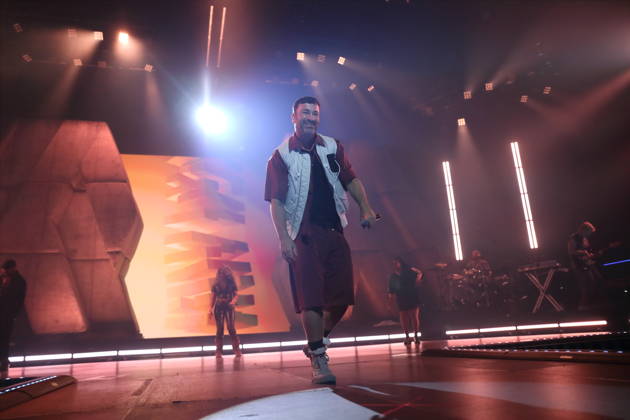 Marten Laciny, also known as Marteria, at a concert at the Max Schmeling Halle in Berlin, October 16, 2026 Marteria Concert Berlin