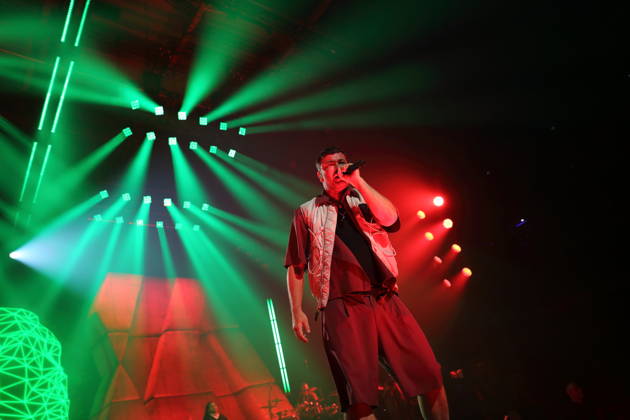 Marten Laciny, also known as Marteria, at a concert at the Max Schmeling Halle in Berlin, October 16, 2026 Marteria Concert Berlin