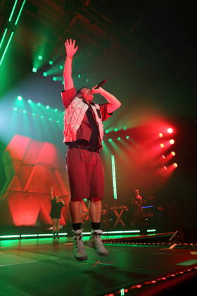 Marten Laciny, also known as Marteria, at a concert at the Max Schmeling Halle in Berlin, October 16, 2026 Marteria Concert Berlin