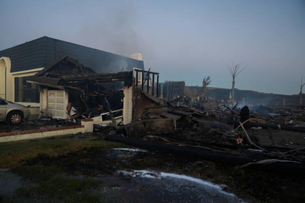 Norte fire in Orange County, California ORANGE COUNTY, CALIFORNIA - OCTOBER 16: A view of burnt homes as firefighters battle with flames during the Norte Fire of wildfire in San Juan Capistrano of Orange County, California, United States on October 16, 2026. Tayfun Coskun Anadolu California United States. Editorial use only. Please get in touch for any other usage.  Copyright: x2026xAnadoluxTayfunxCoskunx