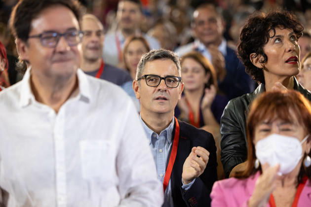The PSOE Holds Its Federal Committee Meeting in Fuenlabrada, Madrid The Minister of the Presidency, Félix Bolanos, during the PSOE Federal Committee meeting at the Tomás y Valiente Art Center on October 17, 2026, in Fuenlabrada, Madrid, Spain. The Committee served to ratify the party’s candidate lists for the general election on November 29 and to endorse its Secretary General, Pedro Sánchez, as the candidate for Prime Minister. OCTOBER 17, 2026 Jesús Hellí Fuenlabrada, Madrid Fuenlabrada, Madrid, Spain  Copyright: xJesusxHellinx 7851301