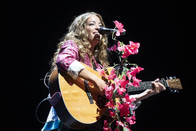 October 17, 2026, Madrid, Spain: Singer Sofía Ellar performs during a concert at the Plaza de Espana in Madrid. Madrid Spain - ZUMAs197 20261017_aaa_s197_142 Copyright: xAtilanoxGarciax