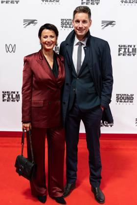 Stephanie D Hose pictured during the Gent International Film Festival on Saturday 17 October 2026. Tonight will feature a screening of Le Faux Soir, the new film of Belgian director Roskam.  NICOLASxMAETERLINCK 190136898