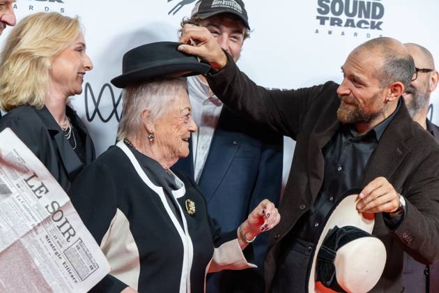 Actress Ruth Becquart; Actress Viviane De Muynck , Tibbe Walckiers, Actor Arieh Worthalter and Michael Roskam pictured during the Gent International Film Festival on Saturday 17 October 2026. Tonight will feature a screening of Le Faux Soir, the new film of Belgian director Roskam.  NICOLASxMAETERLINCK 190136798