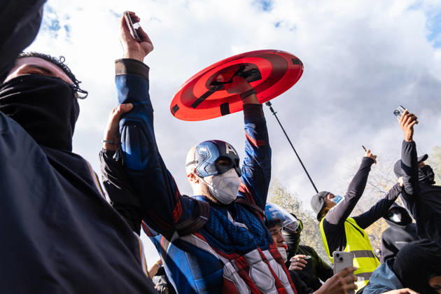 October 17, 2026, Paris, Ile De France, France: Thousands of people took part in the ˜Gilet Jeunes™ general strike in Paris. Following weeks of protests and school occupations, a wave of demonstrations swept across France on 17 October. In Paris, demonstrators began gathering from the morning onwards at various locations, before heading to Place de la RÃ publique, where fierce clashes with the police broke out and lasted for several hours. The demonstrators also erected barricades along the city™s streets and looted a number of shops. Paris France - ZUMAs377 20261017_znp_s377_047 Copyright: xPietroxStariccox
